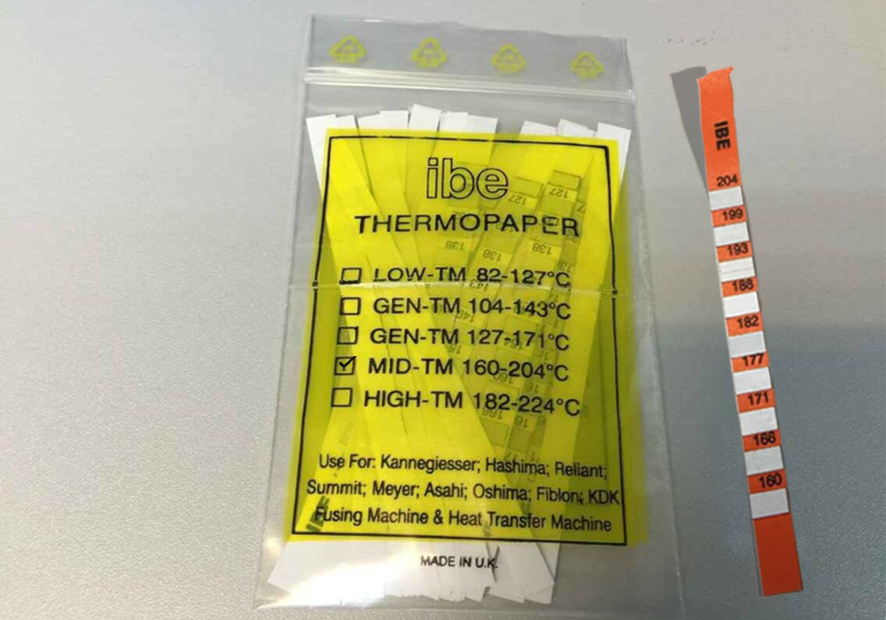 Giấy đo nhiệt độ IBE 160 - 204 độ C thermopaper